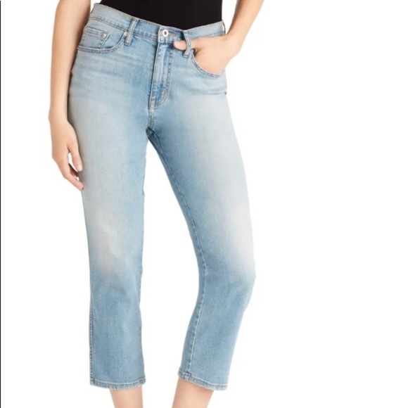 Ella Moss High-waist Straight Cropped Jeans - Picture 1 of 9